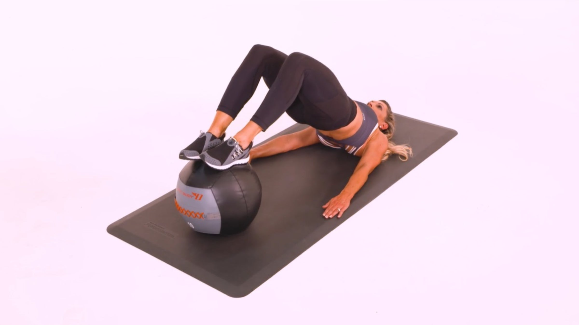Glute Bridge With Ball