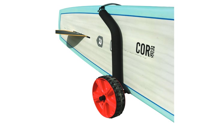 Cor paddleboard cart with board