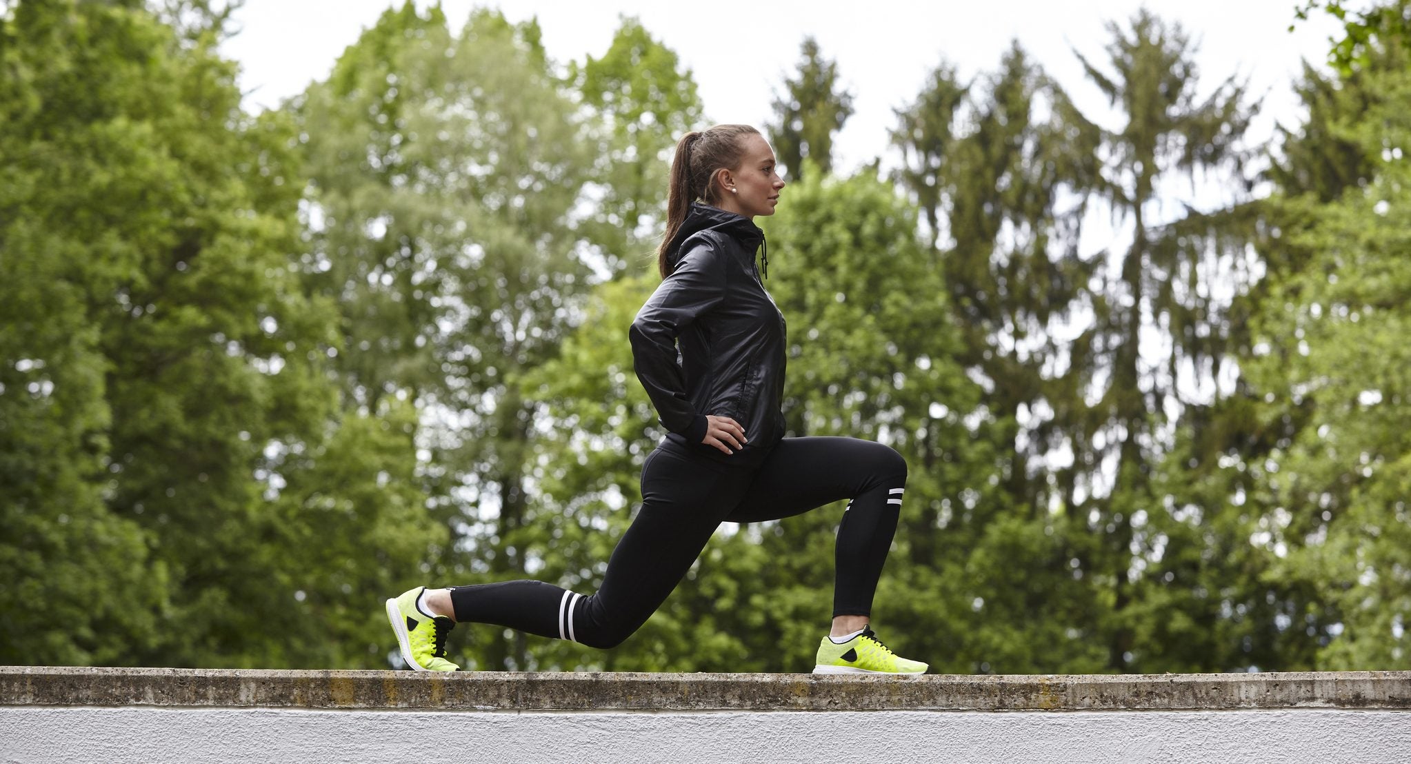 Woman Doing Lunges for Bodyweight Workout