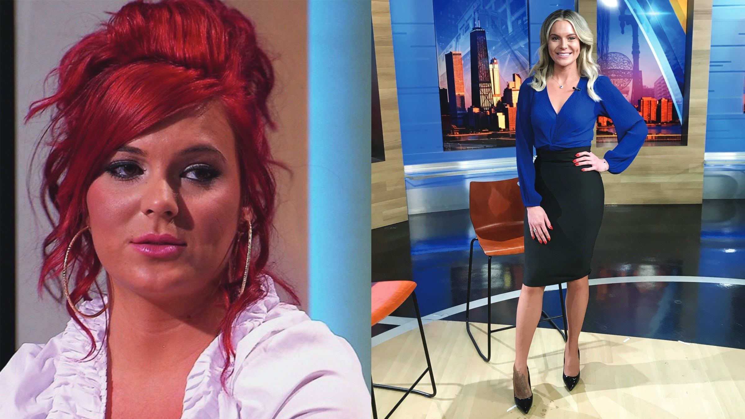 Composite of Alicia Samaan before and after her weight loss