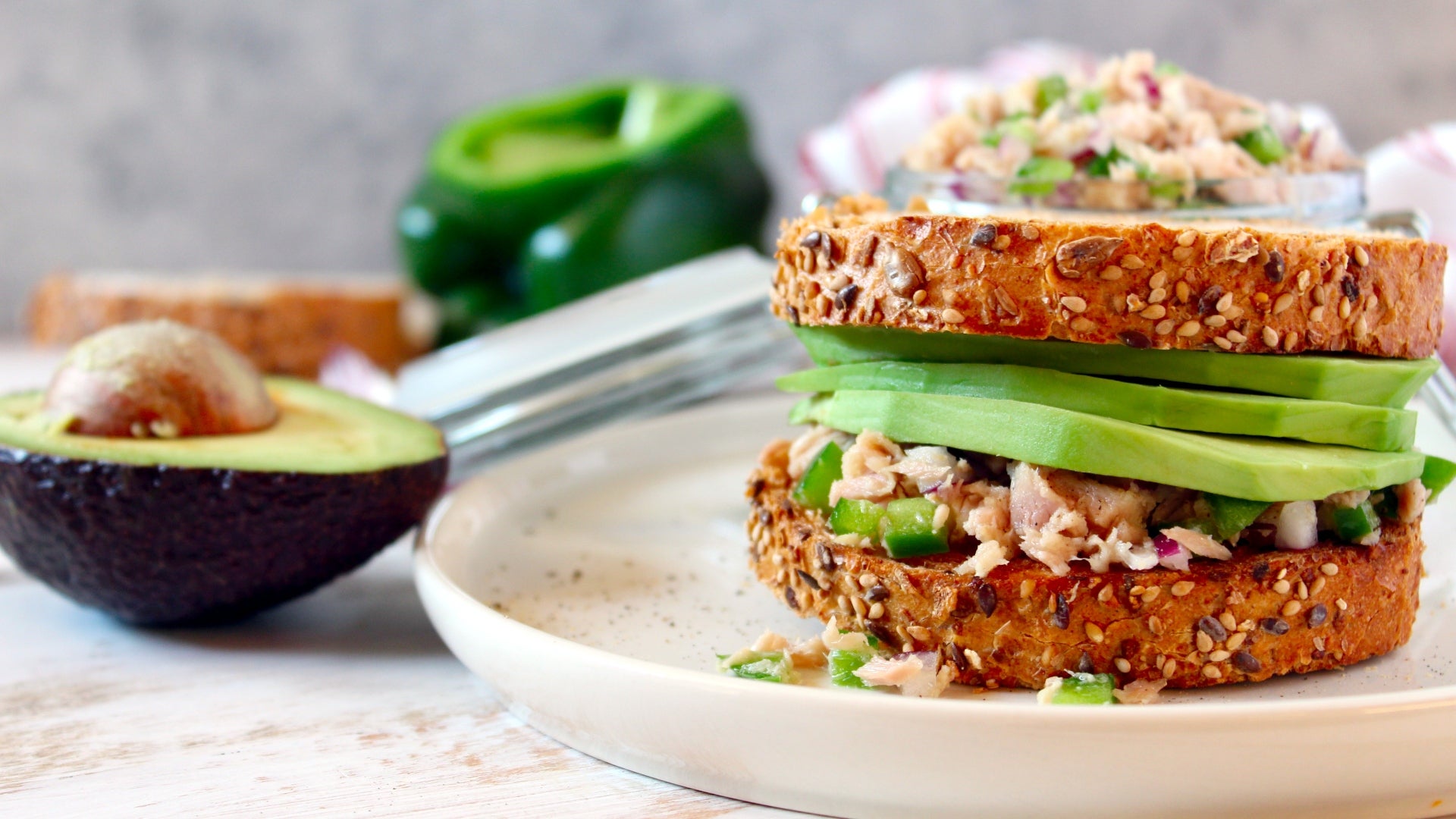 Tuna Avocado Sandwich
