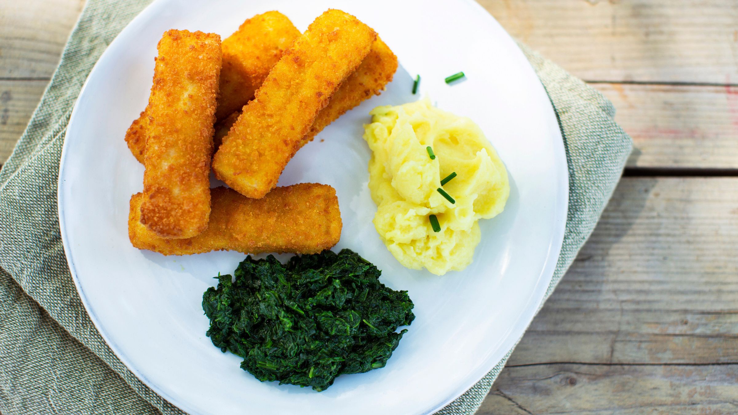 Plant based fish sticks