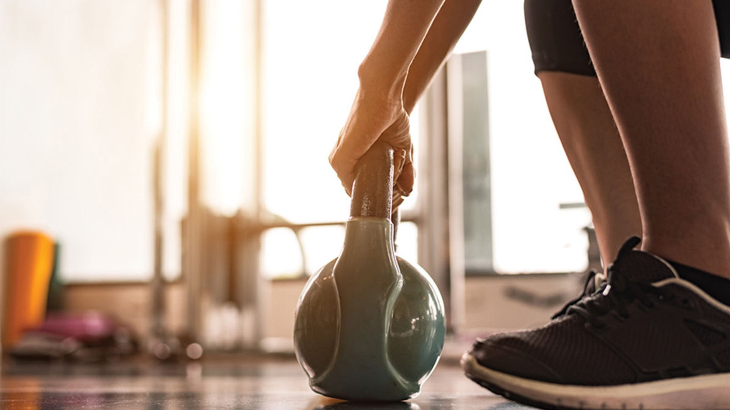 Kettlebell in home gym