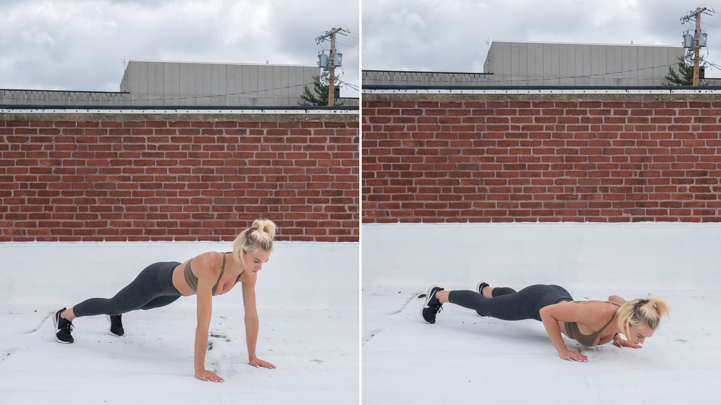 Push-Up to Chair Squat